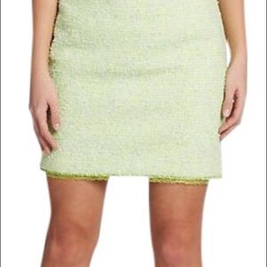 Elie Tahari Green tweed mini skirt